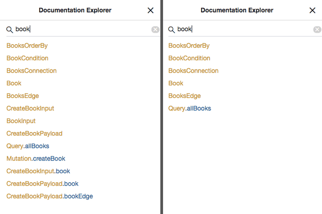 GraphiQL displaying an omit smart comment example